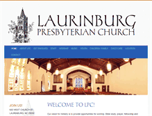 Tablet Screenshot of laurinburgpres.com